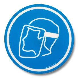   WEAR FACE SHIELD' 300MM niebieski koło SYMBOL PODŁOGI 