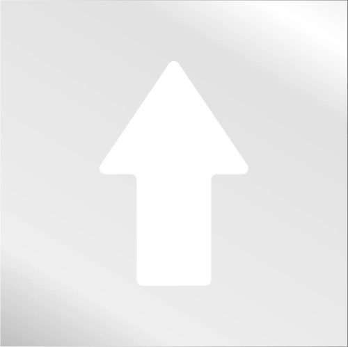 ZNAK PODŁOGOWY STRAIGHT ARROW biały