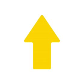 ZNAK PODŁOGOWY STRAIGHT ARROW żółty