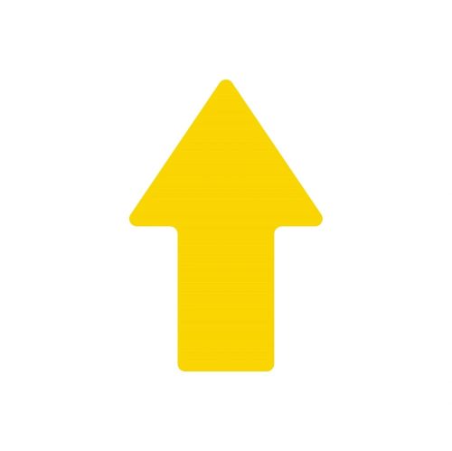 ZNAK PODŁOGOWY STRAIGHT ARROW żółty