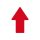 ZNAK PODŁOGOWY STRAIGHT ARROW czerwony