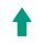 ZNAK PODŁOGOWY STRAIGHT ARROW zielony