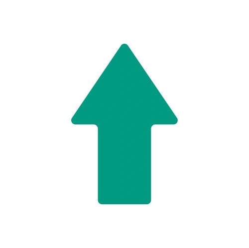 ZNAK PODŁOGOWY STRAIGHT ARROW zielony