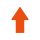 ZNAK PODŁOGOWY STRAIGHT ARROW pomarańczowy