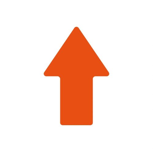 ZNAK PODŁOGOWY STRAIGHT ARROW pomarańczowy