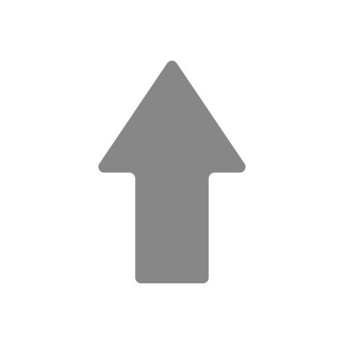 ZNAK PODŁOGOWY STRAIGHT ARROW szary