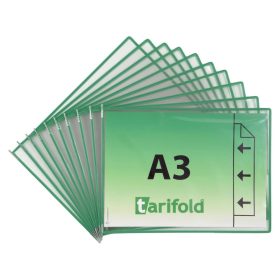   Tablica ekspozycyjna A3, zielona, pozioma, otwierana na zewnątrz