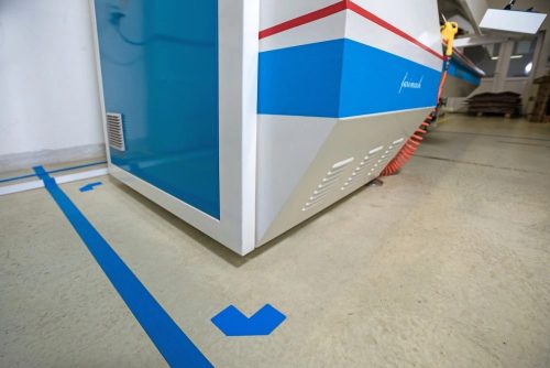 GEToolbox® L kształt Elastyczne znakowanie podłóg  25 mm ZIELONY