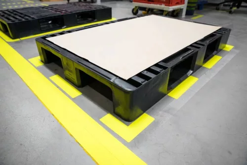 GEToolbox® I kształt Elastyczne znakowanie podłóg  50 mm TRAFFIC ŻÓŁTY