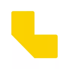   GEToolbox® L kształt Elastyczne znakowanie podłóg  50 mm TRAFFIC ŻÓŁTY