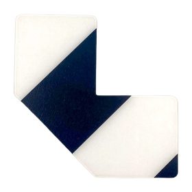   GEToolbox® L kształt Masywne znakowanie podłóg 50 mm BIAŁY-CZARNY