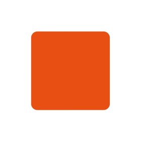   GEToolbox® Quadrant kształt Masywne znakowanie podłóg 50 mm pomarańczowy