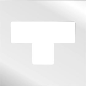   GEToolbox® T kształt Masywne znakowanie podłóg 50 mm BIAŁY