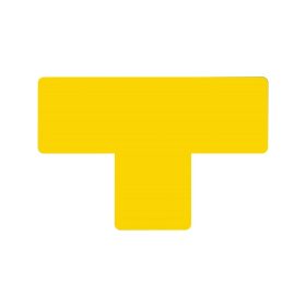   GEToolbox® T kształt Masywne znakowanie podłóg 50 mm ŻÓŁTY