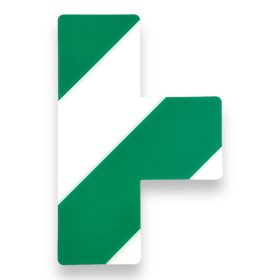   GEToolbox® T kształt Masywne znakowanie podłóg 50 mm BIAŁY-ZIELONY