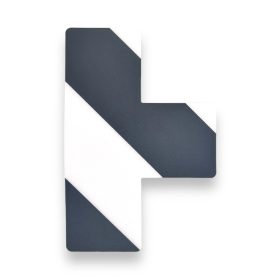   GEToolbox® T kształt Masywne znakowanie podłóg 50 mm BIAŁY-CZARNY