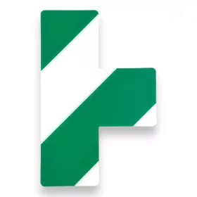   GEToolbox® T kształt Elastyczne znakowanie podłóg  100 mm BIAŁY-ZIELONY