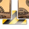GEToolbox® Długi T kształt Elastyczne znakowanie podłóg  50 mm ŻÓŁTY-CZERWONY