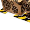GEToolbox® Długi T kształt Elastyczne znakowanie podłóg  50 mm ŻÓŁTY-CZERWONY