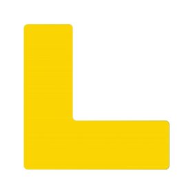   GEToolbox® L kształt długi Masywne oznakowanie podłogi 50 mm ŻÓŁTY