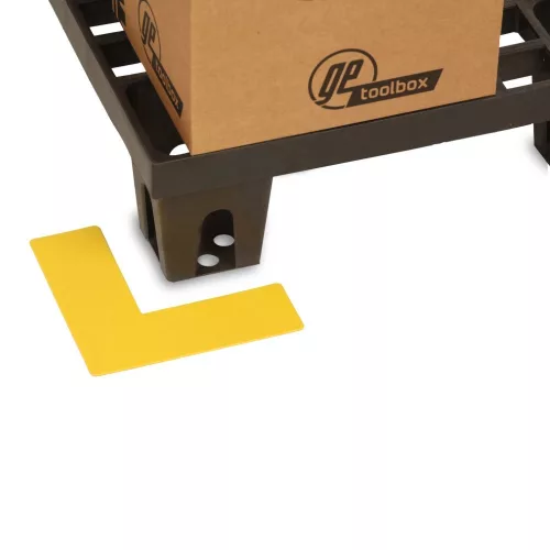 GEToolbox® Hosszú L Alakú Flexibilis padlójelölés 75 mm SIGNAL KÉK RAL 5005