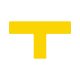 GEToolbox® T kształt długi Masywne oznakowanie podłogi 75 mm ŻÓŁTY