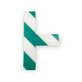   GEToolbox® T kształt długi Masywne oznakowanie podłogi 50 mm BIAŁY-ZIELONY
