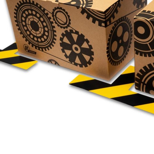 GEToolbox® T kształt długi Masywne oznakowanie podłogi 50 mm BIAŁY-ZIELONY