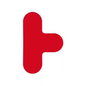   GEToolbox® kształt T elastyczny zaokrąglony 90 mm Czerwony