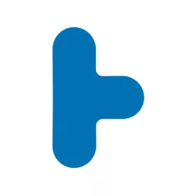   GEToolbox® kształt T elastyczny zaokrąglony 90 mm Niebieski