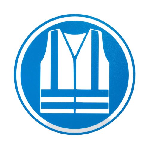 "SAFETY VEST" ZNAK PODŁOGOWY 300 mm