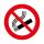 DO NOT SMOKE' ZNAK PODŁOGOWY 300 mm
