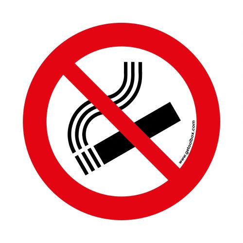 DO NOT SMOKE' ZNAK PODŁOGOWY 300 mm