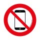 DO NOT USE MOBILEPHONE' ZNAK PODŁOGOWY 300 mm