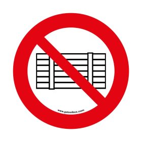 "NO PARKING OR STORAGE!" ZNAK PODŁOGOWY 300 mm