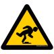 "TRIPPING HAZARD" ZNAK PODŁOGOWY 300 mm
