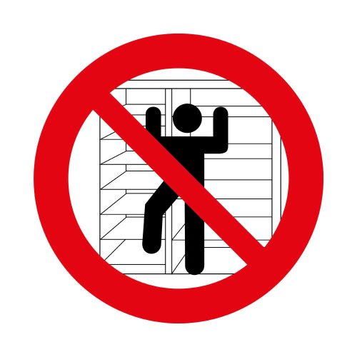 "DO NOT CLIMB!" ZNAK PODŁOGOWY 500 mm
