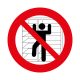 "DO NOT CLIMB!" ZNAK PODŁOGOWY 500 mm