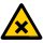 "WARNING!  HARMFUL OR IRRITANT SUBSTANCE" ZNAK PODŁOGOWY 500 mm