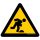 "TRIPPING HAZARD" ZNAK PODŁOGOWY 500 mm