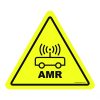 "WARNING! AMR TRUCKS OPERATING IN THIS AREA!' ZNAK PODŁOGOWY 300 mm