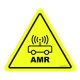 "WARNING! AMR TRUCKS OPERATING IN THIS AREA!' ZNAK PODŁOGOWY 300 mm