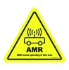 "WARNING! AMR TRUCKS OPERATING IN THIS AREA!' ZNAK PODŁOGOWY 300 mm