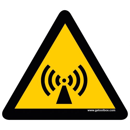 " WARNING OF NON-IONIZING RADIATION" ZNAK PODŁOGOWY 500 mm
