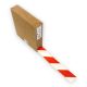 GEToolbox® Taśma do znakowania podłóg 50mm x 50m CZERWONY-BIAŁY