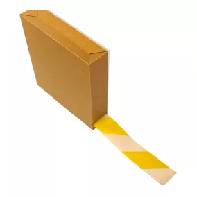   GEToolbox® Taśma do znakowania podłóg 50mm x 50m ŻÓŁTY-BIAŁY