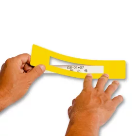   GEToolbox® Text Window Floor Marker "Mini Cut-out" 100mm żółty