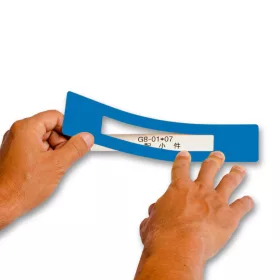   GEToolbox® Text Window Floor Marker "Mini Cut-out" 100mm niebieski