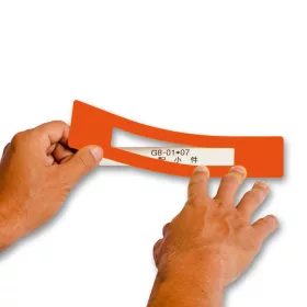   GEToolbox® Text Window Floor Marker "Mini Cut-out" 100mm pomarańczowy