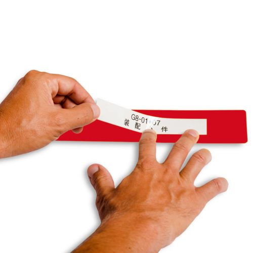 GEToolbox® Text Window Floor Marker "Mini" 100mm czerwony